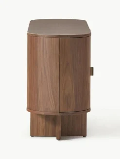 Holz-Sideboard Zumi mit abgerundeten Ecken