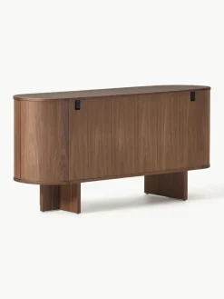 Holz-Sideboard Zumi mit abgerundeten Ecken
