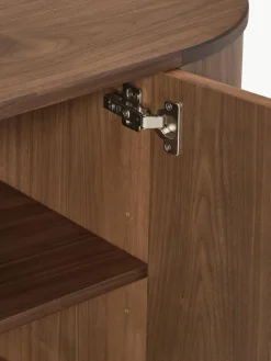 Holz-Sideboard Zumi mit abgerundeten Ecken