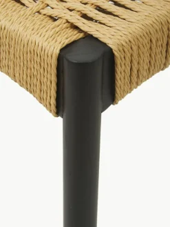 Holzstühle Danny mit Rattan-Sitzfläche, 2 Stück