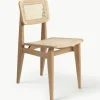 Holzstuhl C-Chair aus Eichenholz mit Wiener Geflecht