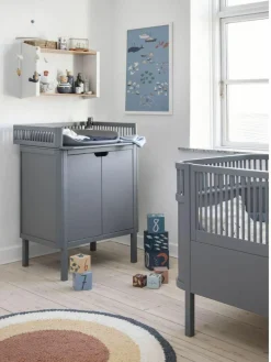 Holz-Wickelkommode Sebra mit Schubladen