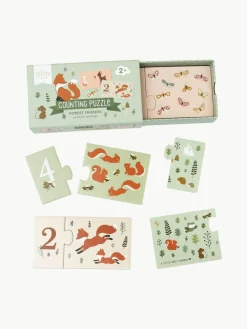Holz-Zählrätsel Forest Friends
