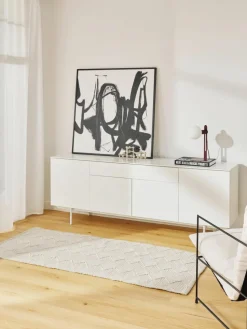 In- & Outdoor Läufer Barcelona mit Hoch-Tief-Struktur