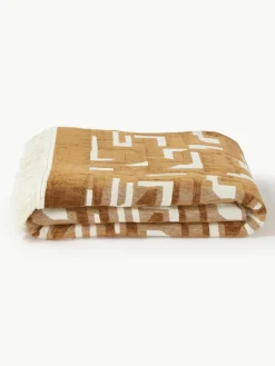 Jacquard-Tagesdecke Fran mit Fransenabschluss