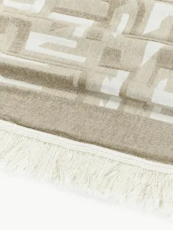 Jacquard-Tagesdecke Fran mit Fransenabschluss