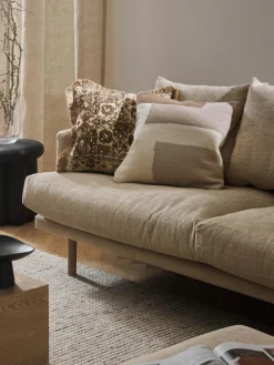 Jute-Kissenhülle Nario mit Fransen