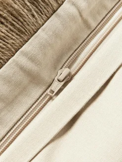 Jute-Kissenhülle Nario mit Fransen