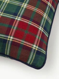 Karierte Baumwoll-Kissenhülle Stirling