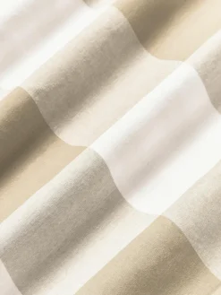 Karierter Baumwoll-Kopfkissenbezug Nels