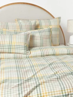 Karierter Flanell-Bettdeckenbezug Eli