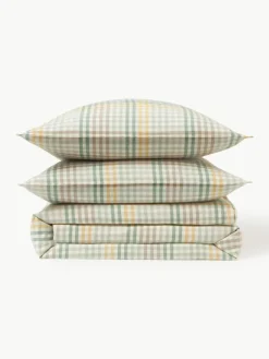 Karierter Flanell-Bettdeckenbezug Eli