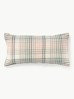 Karierter Flanell-Kopfkissenbezug Eli