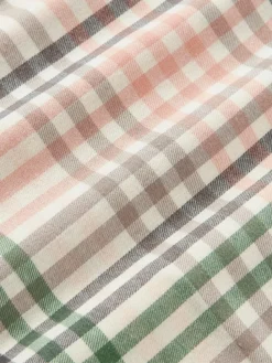 Karierter Flanell-Kopfkissenbezug Eli