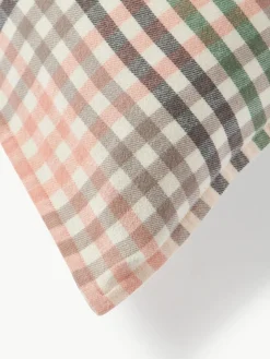 Karierter Flanell-Kopfkissenbezug Eli