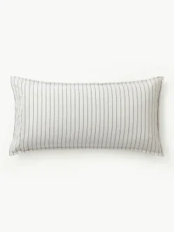 Karierter Flanell-Wendekopfkissenbezug Noelle aus Baumwolle