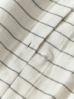 Karierter Flanell-Wendekopfkissenbezug Noelle aus Baumwolle