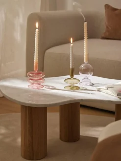 Kerzenhalter Clea in organischer Form, 3er-Set