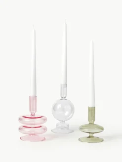 Kerzenhalter Clea in organischer Form, 3er-Set