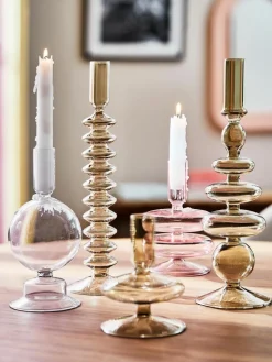 Kerzenhalter Clea in organischer Form, 3er-Set