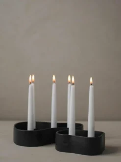 Kerzenhalter Fill Me Up aus Keramik, B 25 cm