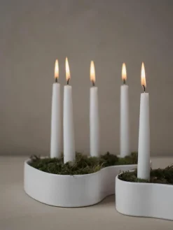 Kerzenhalter Fill Me Up aus Keramik, B 25 cm