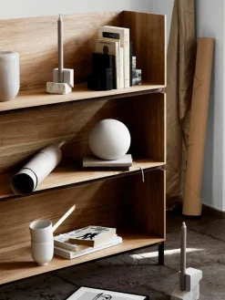 Kerzenhalter Offset aus Travertin