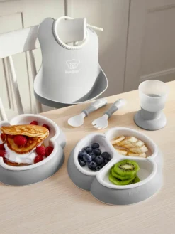 Kindergeschirr Bliss mit Lätzchen, 8er-Set