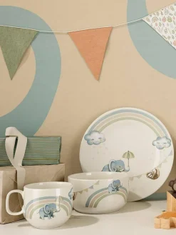 Kinder-Geschirr-Set Walk Like An Elephant, 1 Person (3-tlg.)