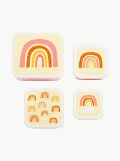 Kinder-Lunchboxen Rainbows, 4er-Set