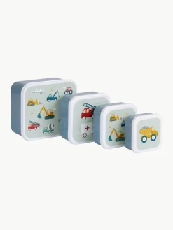 Kinder-Lunchboxen Vehicles, 4er-Set