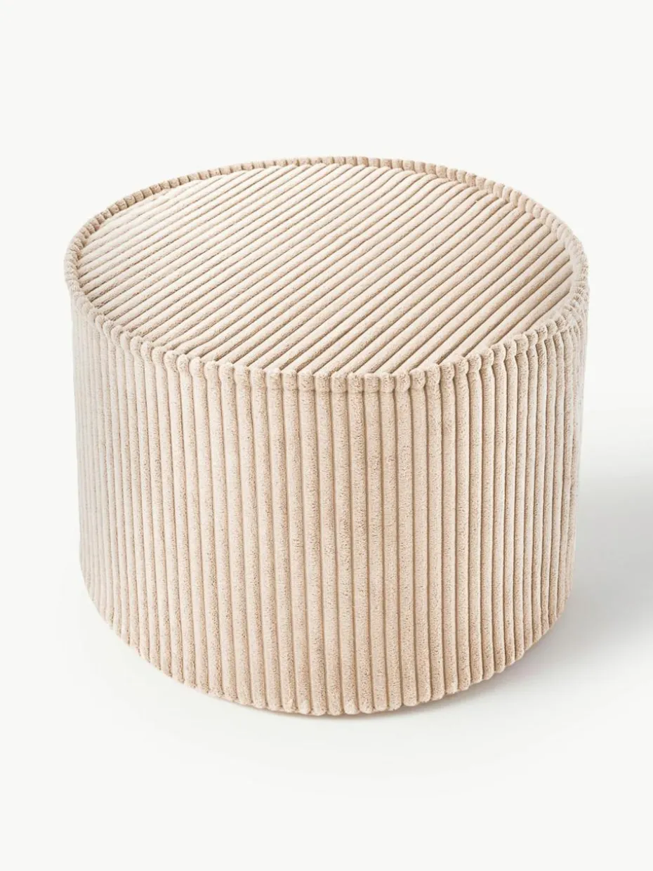 Kinder-Pouf Sugar aus Cord, Ø 40 cm