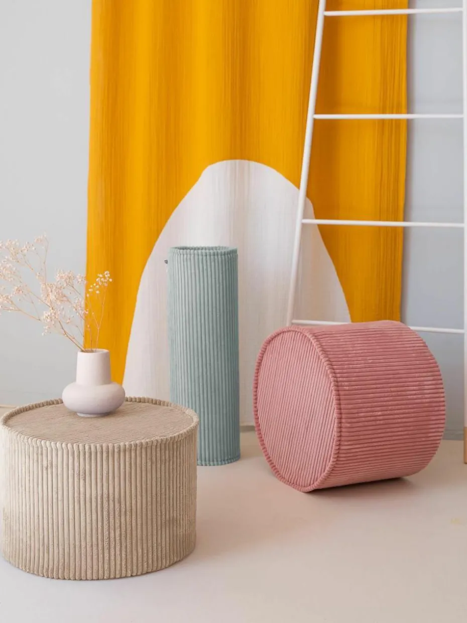 Kinder-Pouf Sugar aus Cord, Ø 40 cm