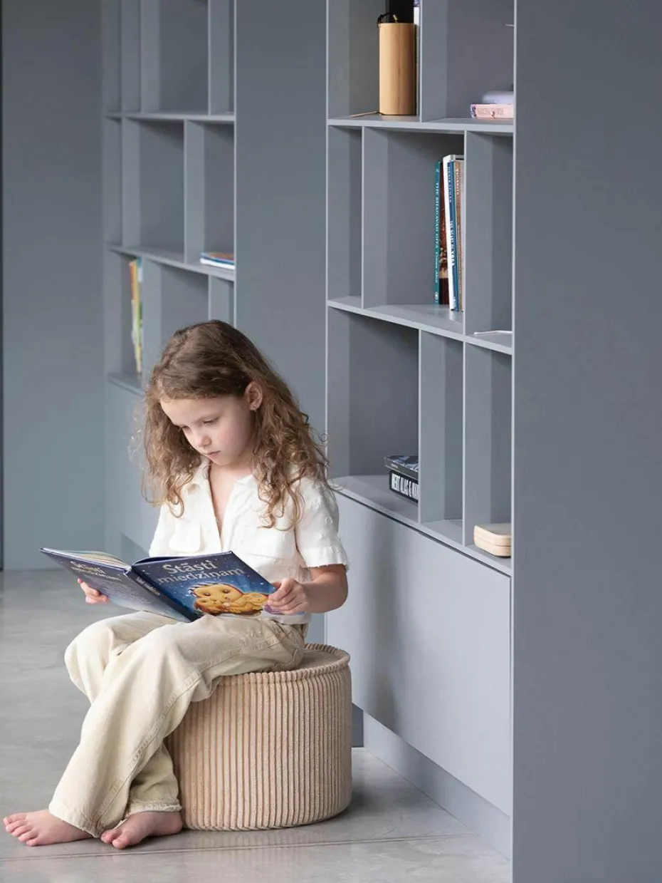 Kinder-Pouf Sugar aus Cord, Ø 40 cm