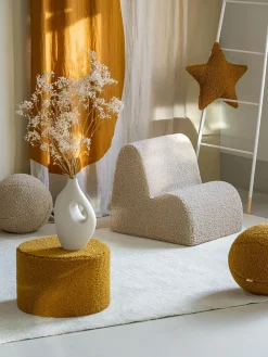 Kinder-Pouf Sugar aus Teddy, Ø 40 cm