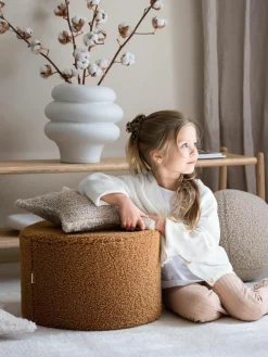 Kinder-Pouf Sugar aus Teddy, Ø 40 cm