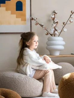 Kinder-Pouf Sugar aus Teddy, Ø 65 cm