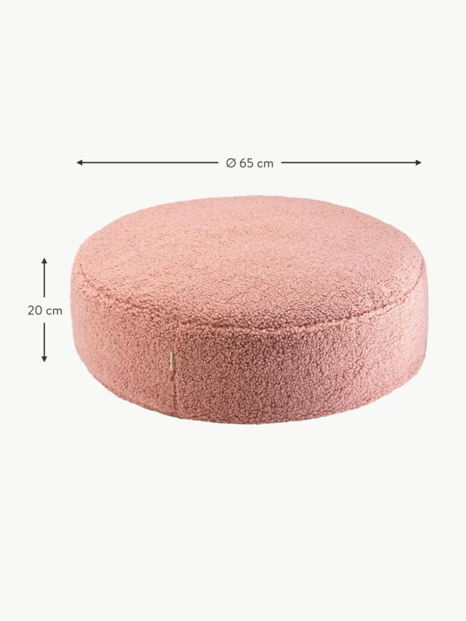 Kinder-Pouf Sugar aus Teddy, Ø 65 cm