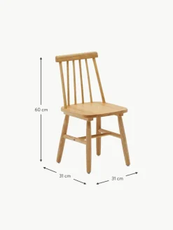 Kinder-Stühle Tressia aus Gummibaumholz, 2 Stück