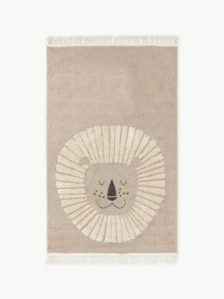 Kinderteppich Momo mit Quasten und Hoch-Tief-Effekt