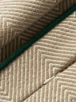 Kissenhülle Agatha mit Fischgrätmuster