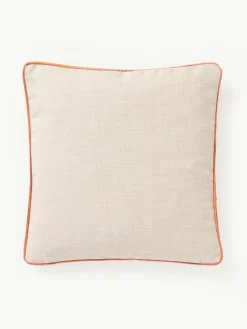 Kissenhülle Cressida mit zweifarbiger Kederumrandung