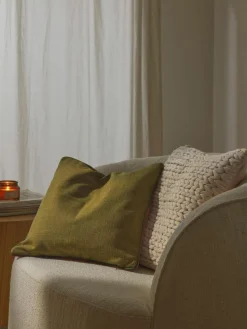 Kissenhülle Cressida mit zweifarbiger Kederumrandung