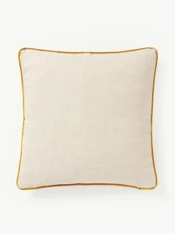 Kissenhülle Cressida mit zweifarbiger Kederumrandung