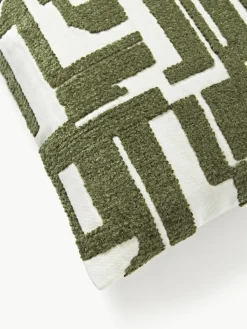 Kissenhülle Fran mit Chenille-Stickerei