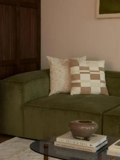 Kissenhülle Scout mit getuftetem Karo-Muster