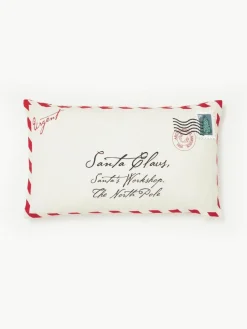 Kissenhülle Wishes mit weihnachtlicher 3D Stickerei