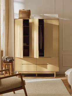 Kleiderschrank Cassy, 3-türig