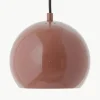 Kleine Kugel-Pendelleuchte Ballbraun
