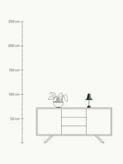 Kleine mobile LED-Tischlampe Pantop, Design Verner Panton